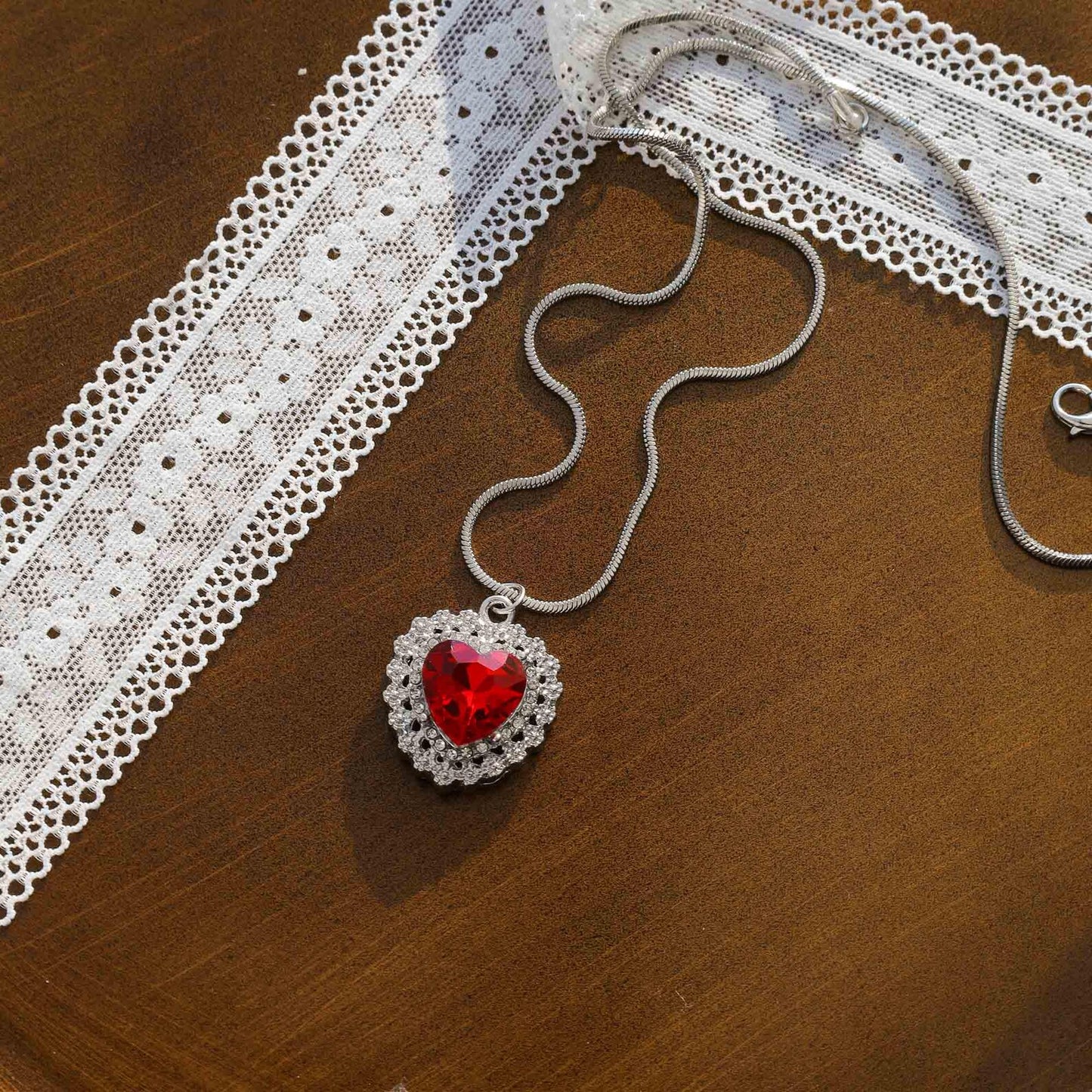Heart & Sword Couple Necklace